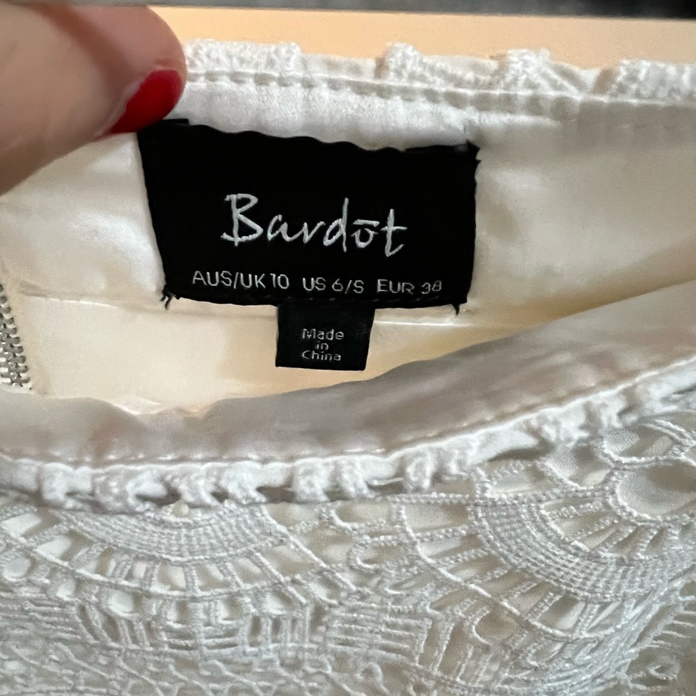 Size 10 Bardot White Long Skirt - Picture 4 of 4